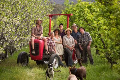 The community farmers at Harcourt Organic Farmers Coop. Photograph: Oliver Holmgren